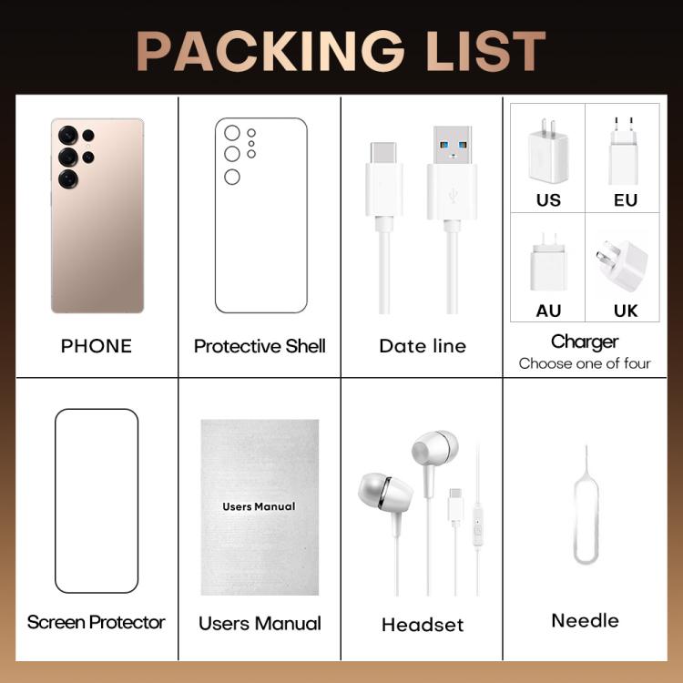 S25 Ultra / B9, 2 Go + 16 Go, écran 6,75 pouces, Android 8.1, processeur quadricœur MTK6739, réseau 4G, double SIM, EU Plug, US Plug, UK Plug, AU Plug