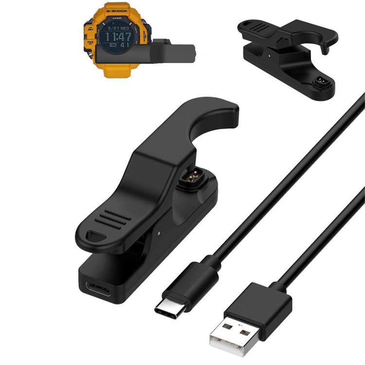 Clip de chargement pour montre avec interface USB xDfind, longueur : 1 m, For Casio G-SHOCK GPR-H1000 / GPR-H1000R
