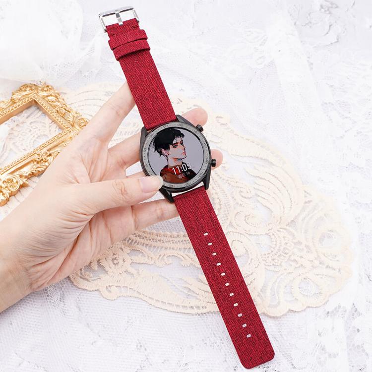 Bracelet de montre en toile de nylon tissée avec boucle ardillon en acier inoxydable, 12mm, 14mm
