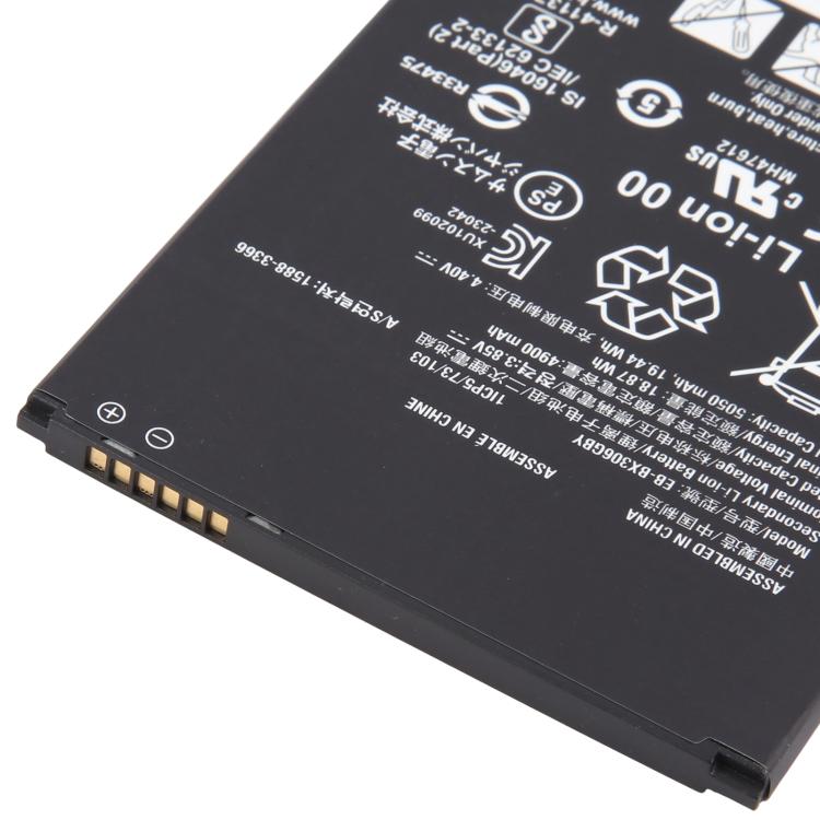 Batterie EB-BX306GBY 4900 mAh pour tablette Samsung Galaxy Tab Active5 5G SM-X306B, EB-BX306GBY