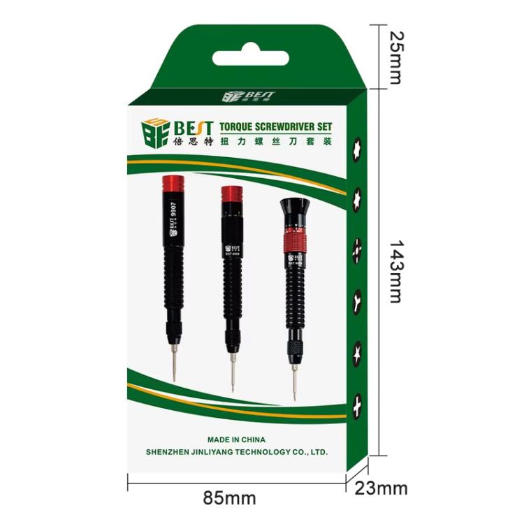 BEST BST-9907 Coffret de tournevis dynamométrique 7 en 1 avec embouts de tournevis S2, BEST BST-9907