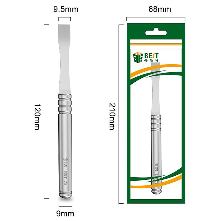 Couteau à gratter en acier inoxydable BEST BST-75, BEST BST-75