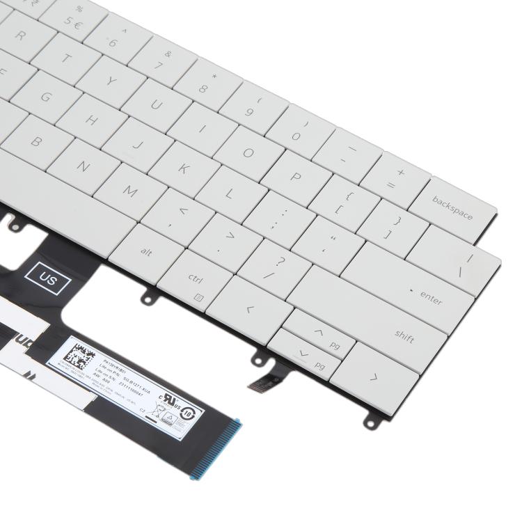 Clavier rétroéclairé pour ordinateur portable Dell XPS 14 9440 / XPS 16 9640 0P66PH / 0DFRF5 2024 (version américaine), For Dell XPS 14 9440(White)