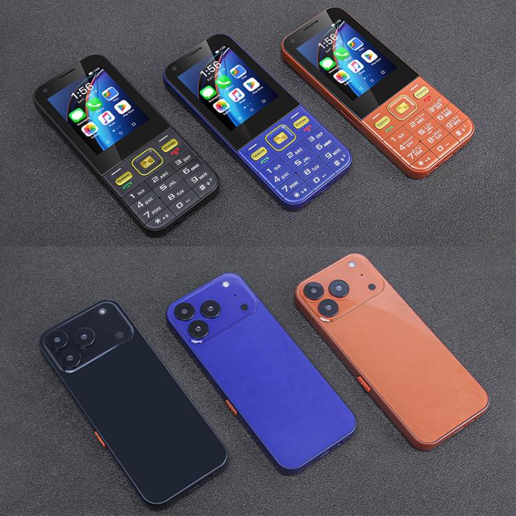 Téléphone à touches UNIWA F26 Pro, 2 Go + 16 Go, écran tactile 2,8 pouces, Android 8.1, processeur quadricœur Mediatek MT6737M, 23 touches, double SIM, réseau 4G, compatible WhatsApp et YouTube.