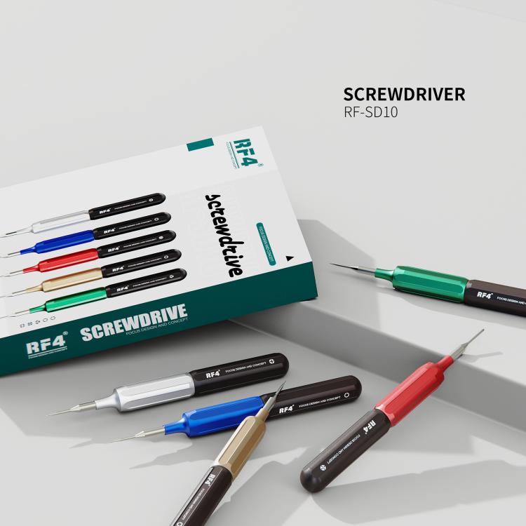 Tournevis magnétique de précision 5 en 1 RF4 RF-SD10 en acier S2 ultra-dur pour le démontage et la réparation de téléphones, RF-SD10