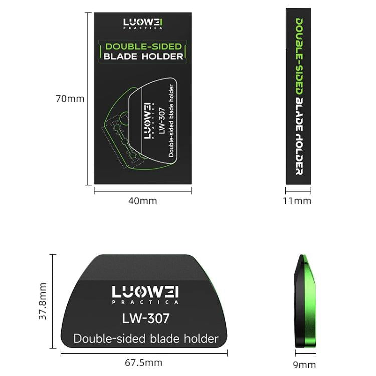Porte-lame double face Luowei LW-307, LW-307