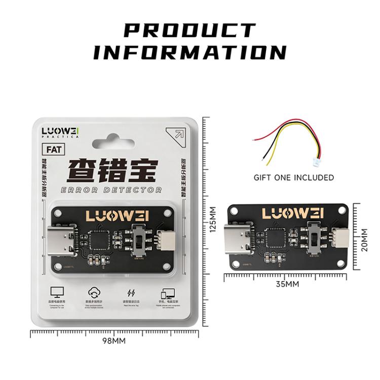 LUOWEI LW-FAT Vérificateur d'erreurs Analyseur de diagnostic intelligent des pannes de carte mère de téléphone Android