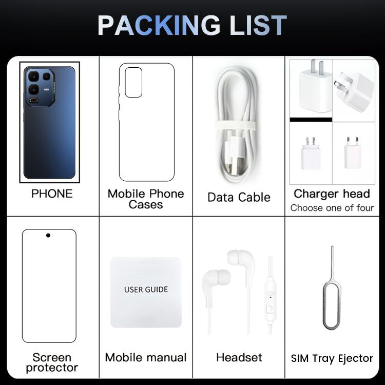 Note 50 Pro / Y300, 6 Go + 128 Go, écran 6,51 pouces, Android 11, processeur octa-core MTK6771, réseau 4G, double SIM, EU Plug, US Plug, UK Plug, AU Plug