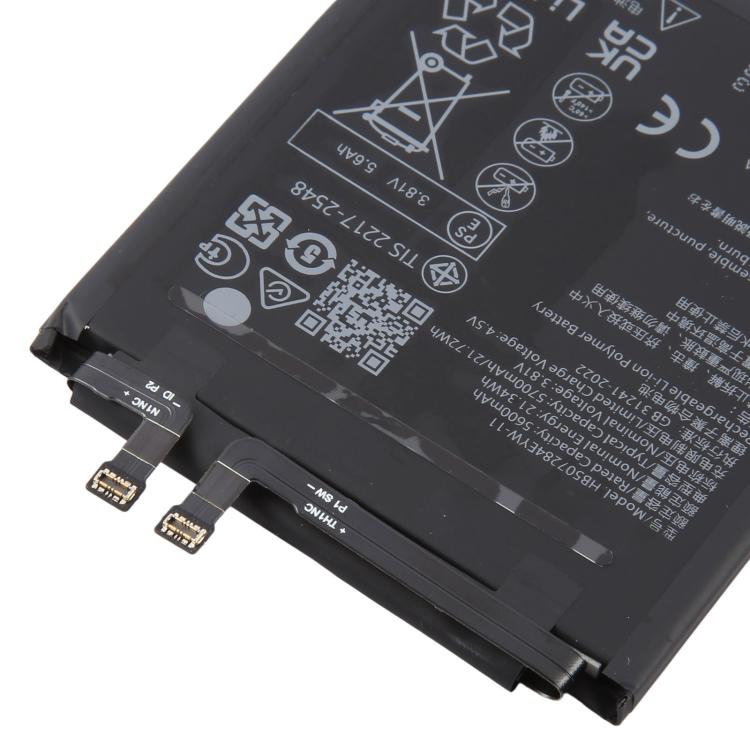 Batterie HB507284EYW-11 5700 mAh pour Huawei Mate 70 Pro+ / Mate 70 RS Ultimate PLA-AL10 / PLA-AL30 / PLA-AL50