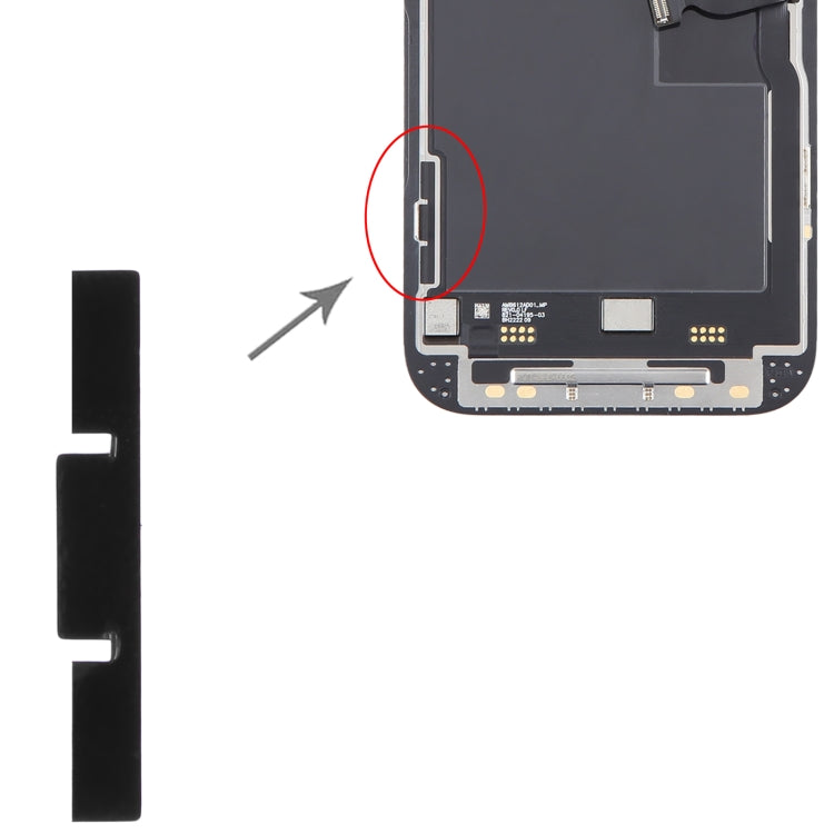 100/Set autocollants adhésifs latéraux pour support LCD pour iPhone 14 Pro Max/14 Pro