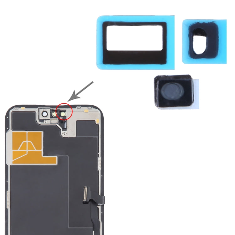 100/Set Autocollants Adhésifs Dos Capteur Pour iPhone 14 Pro Max / 14 Pro