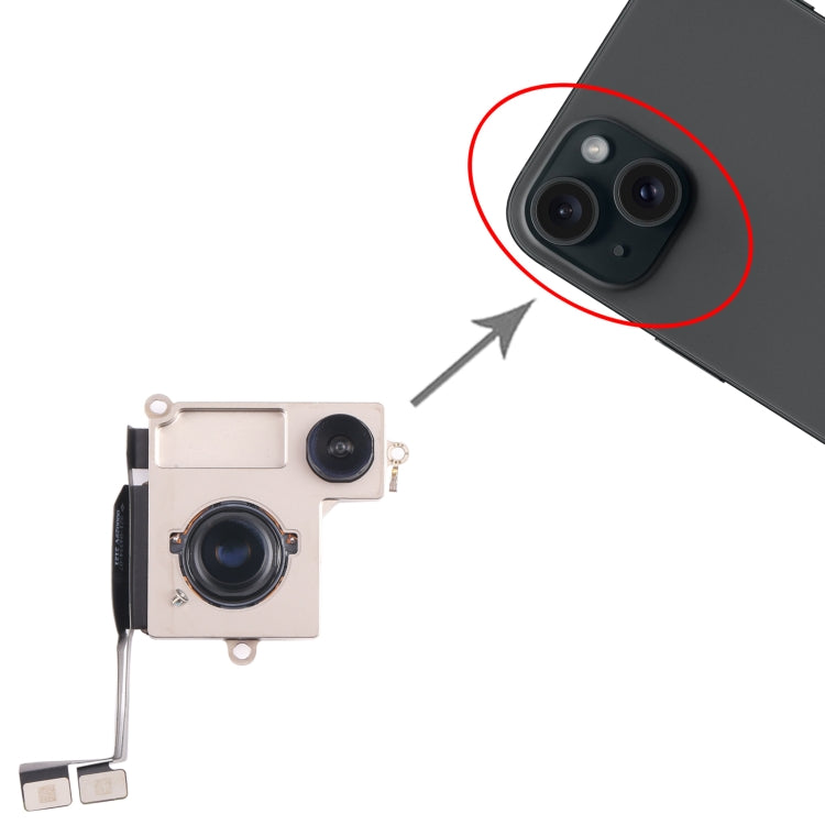 Pour iPhone 15 Caméra arrière