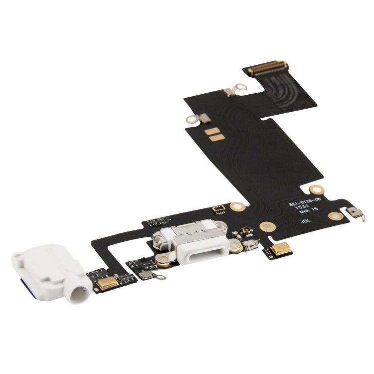 pour iPhone 6s Plus Câble flexible de port de charge blanc