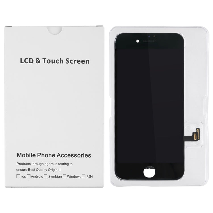 Boîte blanche d'emballage en carton de 50 pièces pour écran LCD et numériseur iPhone 8 Plus/7 Plus, assemblage complet