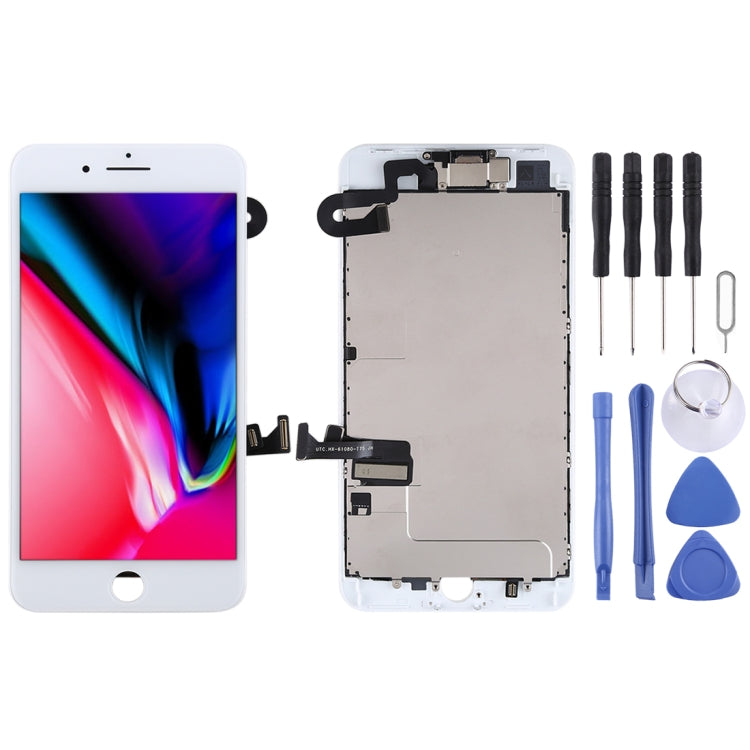 L'assemblage complet de l'écran LCD et du numériseur comprend une caméra frontale pour iPhone 8 Plus