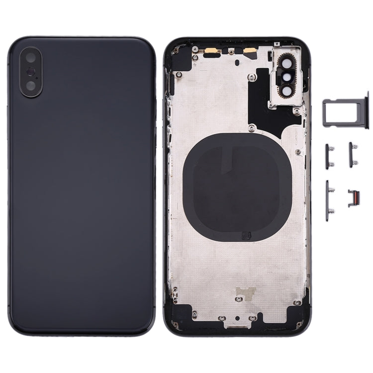 Couvercle du boîtier arrière avec plateau pour carte SIM et touches latérales pour iPhone X