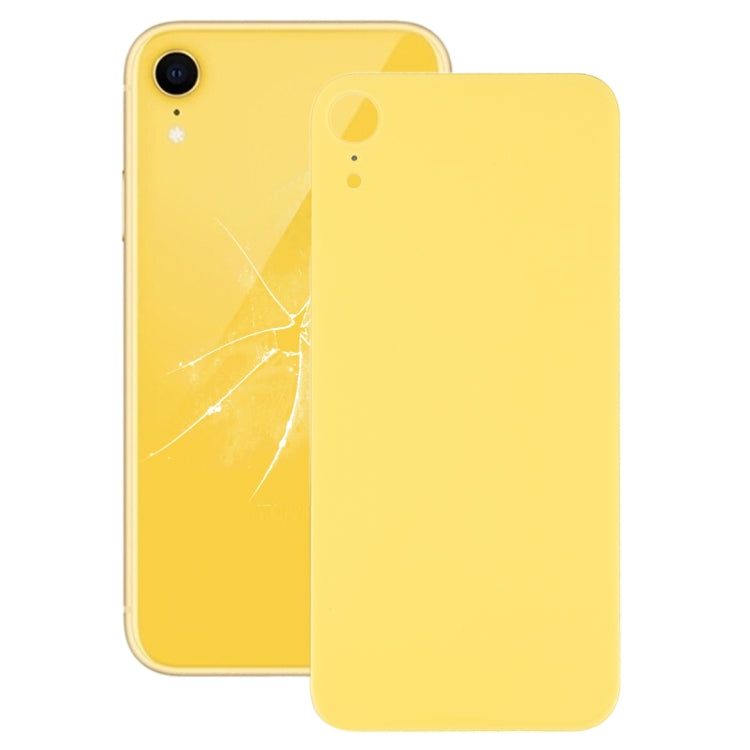 Couvercle de batterie arrière en verre avec grand trou de caméra, remplacement facile, avec adhésif pour iPhone XR