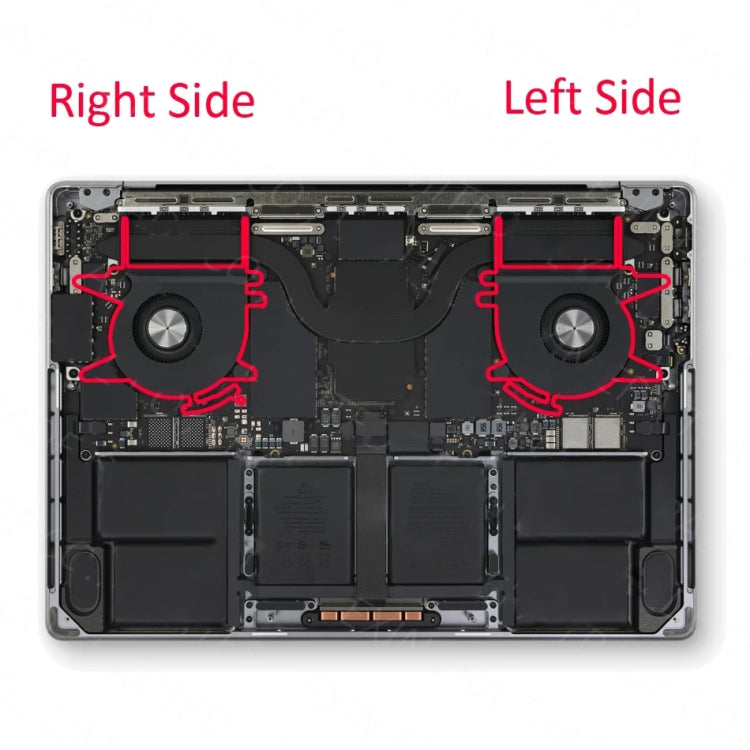 1 paire de ventilateurs de refroidissement CPU pour Macbook Pro 14 14.2 pouces A2442 EMC3650 2021