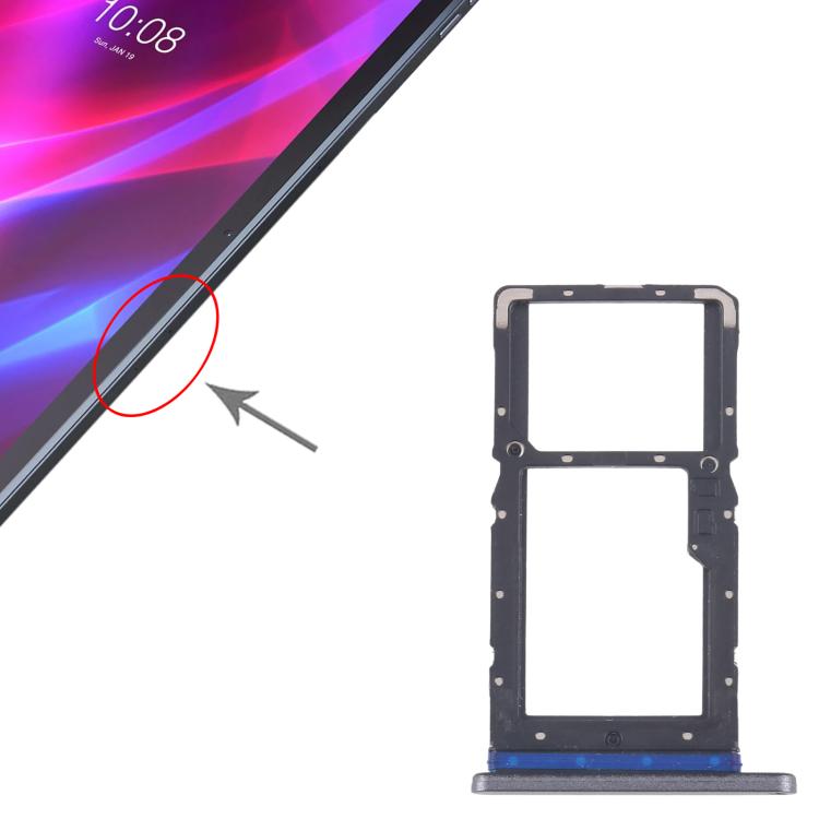 Tiroir pour carte SIM et carte microSD pour Lenovo Tab P11 Pad Plus TB-J607F, For Lenovo Tab P11 Pad Plus