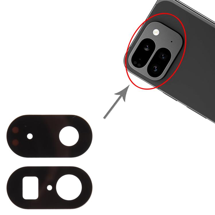 Objectif de caméra arrière pour Google Pixel 9 Pro Fold (10 pièces), For Google Pixel 9 Pro Fold