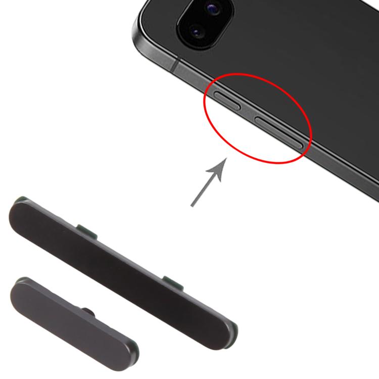 Bouton d'alimentation et bouton de contrôle du volume d'origine pour Google Pixel 9a, For Google Pixel 9a(Original)