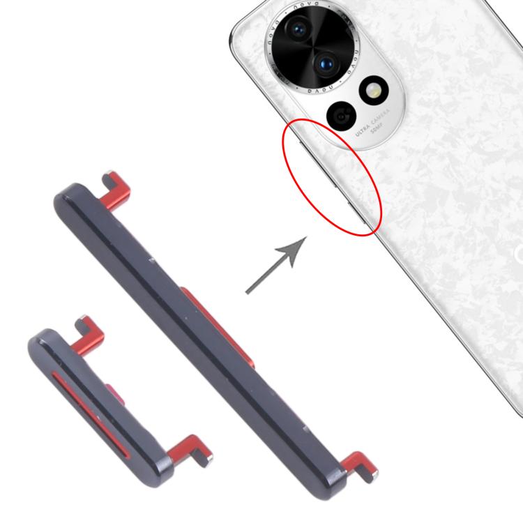 Boutons d'alimentation et de contrôle du volume d'origine pour Huawei nova 12 Pro (10 paires), For Huawei nova 12 Pro(Original)