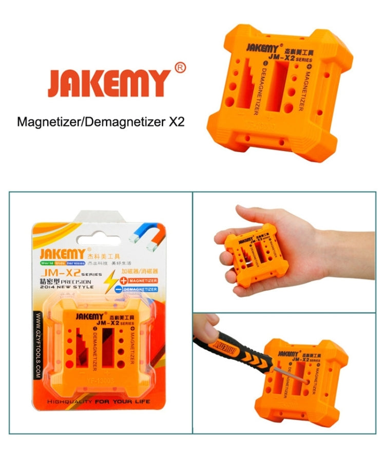 JAKEMY JM-X2 Magnétiseur/Démagnétiseur avec trous de tournevis, taille : Moyen