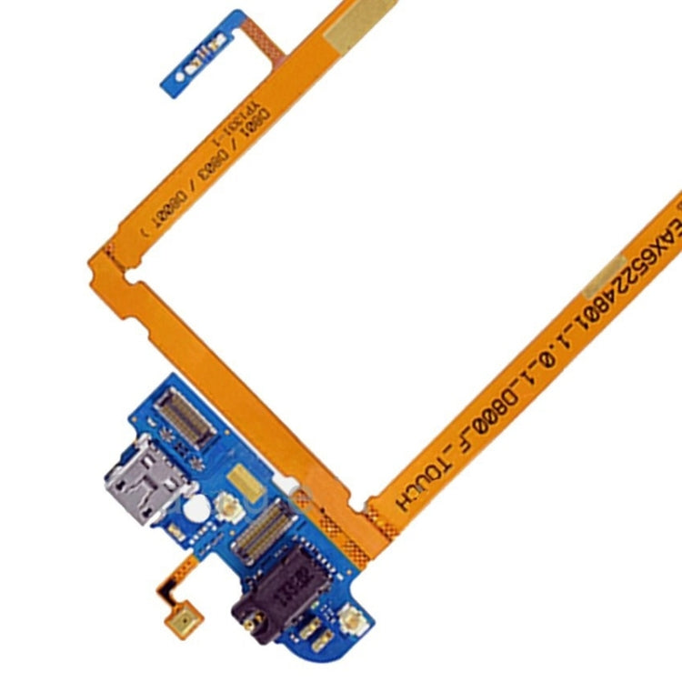 Câble flexible de port de connecteur de charge USB et câble flexible de prise audio pour écouteurs et câble flexible de microphone pour LG G2 / D800 / D801 / D803 / D800T