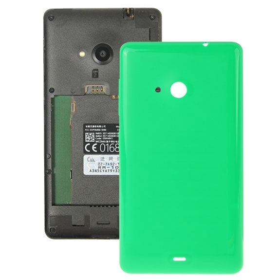 Couvercle arrière de batterie en plastique de couleur unie à surface brillante pour Microsoft Lumia 535