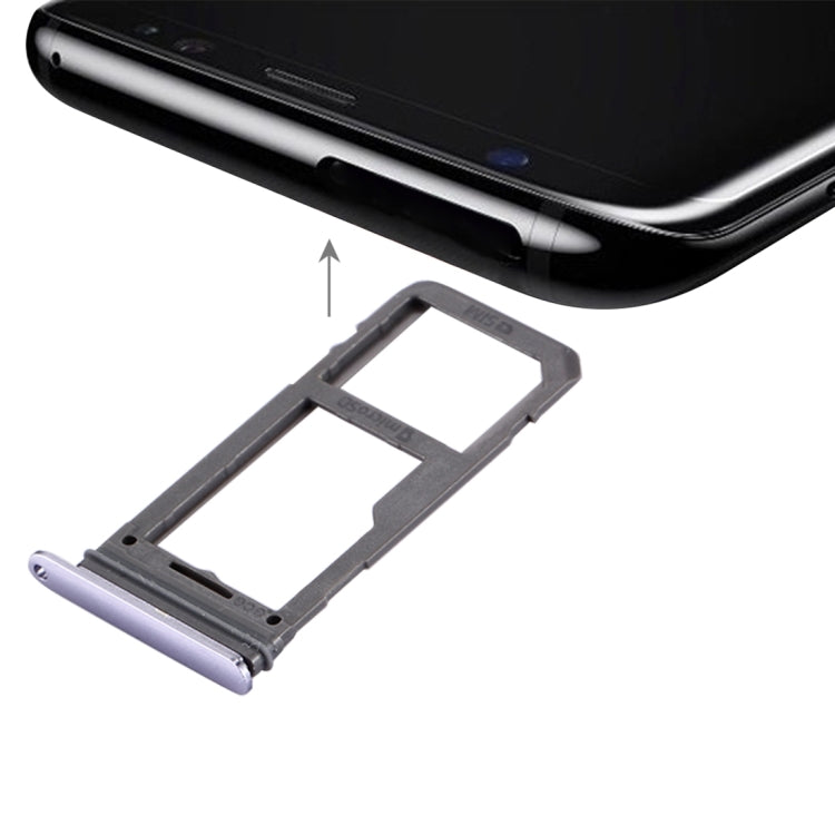 Pour Galaxy S8 Plateau de carte SIM + Plateau Micro SD