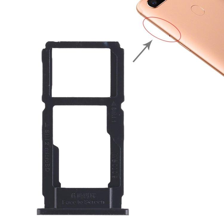 Pour OPPO R11s Plus Plateau de carte SIM + Plateau de carte SIM / Plateau de carte Micro SD