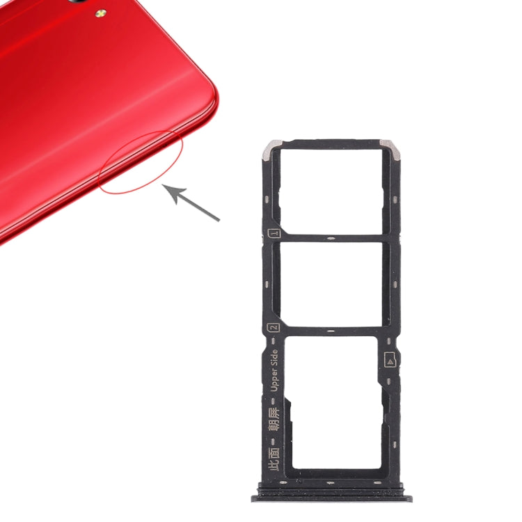 Pour Vivo Y83 2 x plateau pour carte SIM + plateau pour carte Micro SD