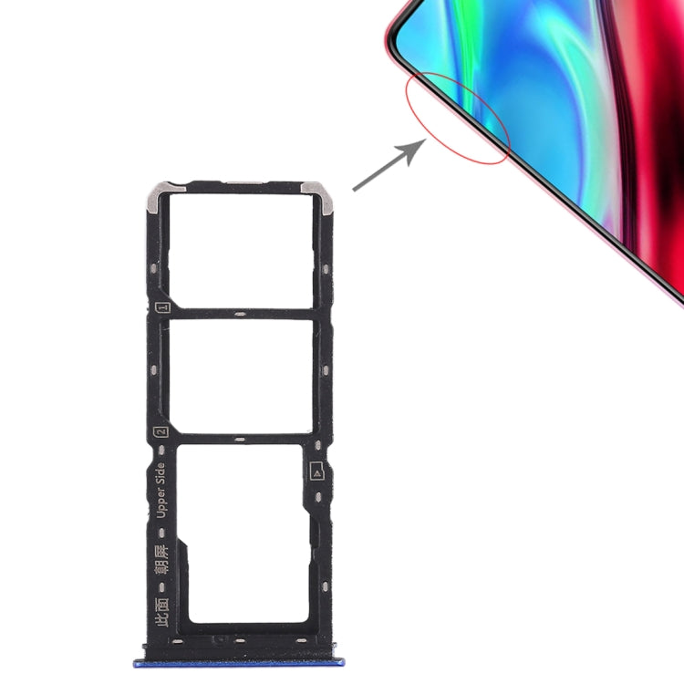 Pour Vivo Y93 2 x plateau pour carte SIM + plateau pour carte Micro SD