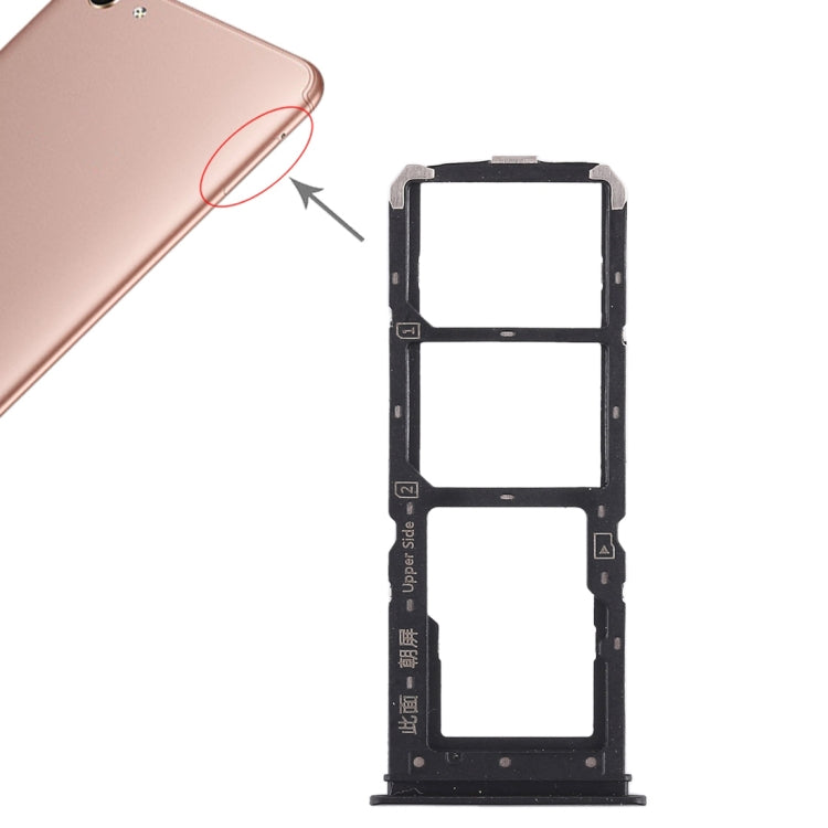 Pour Vivo Y71 2 x plateau pour carte SIM + plateau pour carte Micro SD