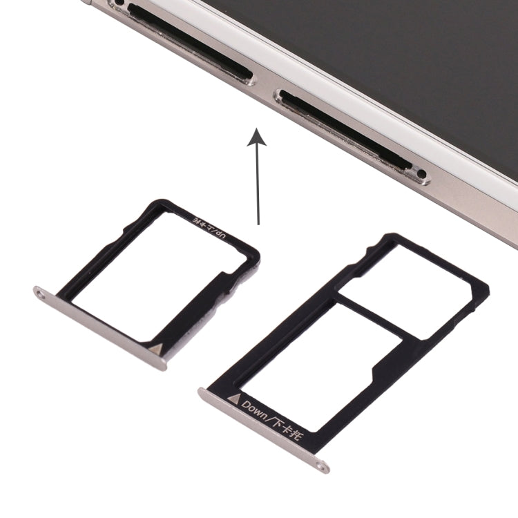 Pour Huawei Honor 5X / GR5 Plateau de carte Micro SIM + Plateau de carte Nano SIM et Micro SD, For Huawei 5X, For Huawei Honor 5X