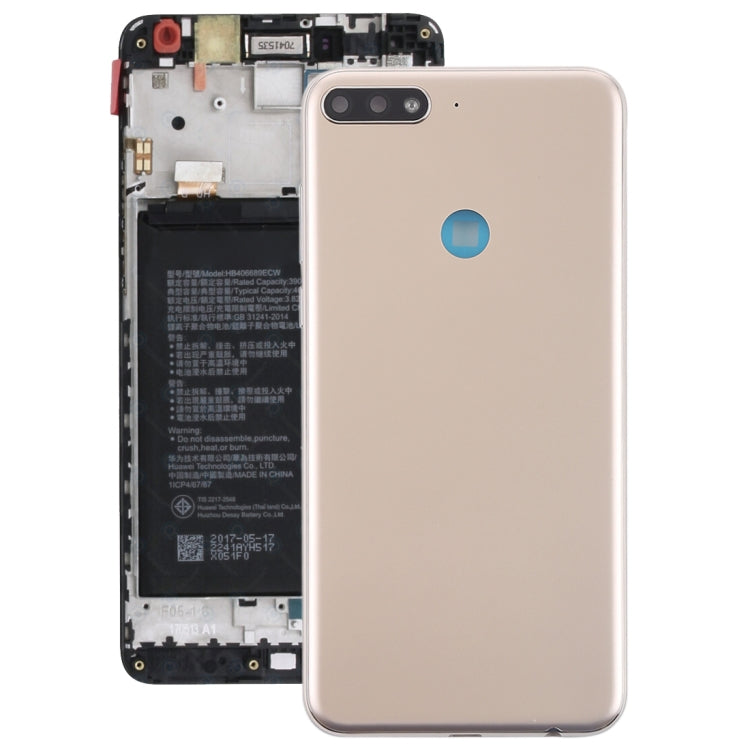 Coque arrière avec touches latérales pour Huawei Y7 (2018)