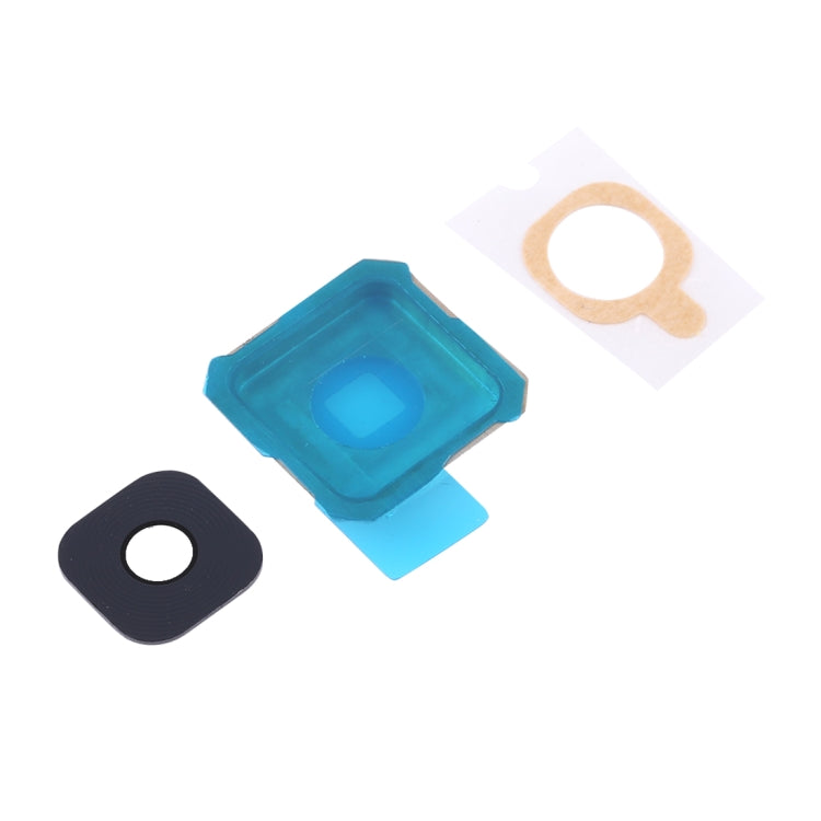 Pour Galaxy S6 Edge +/G9280, 10 pièces, lunette de caméra arrière et couvercle d'objectif avec autocollant