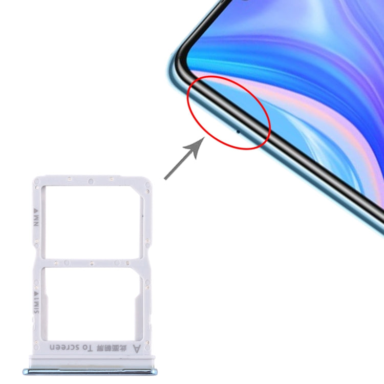 Tiroir Carte SIM + Tiroir Carte NM pour Huawei Enjoy 10s / Honor Play 4T Pro, For Huawei Enjoy 10s