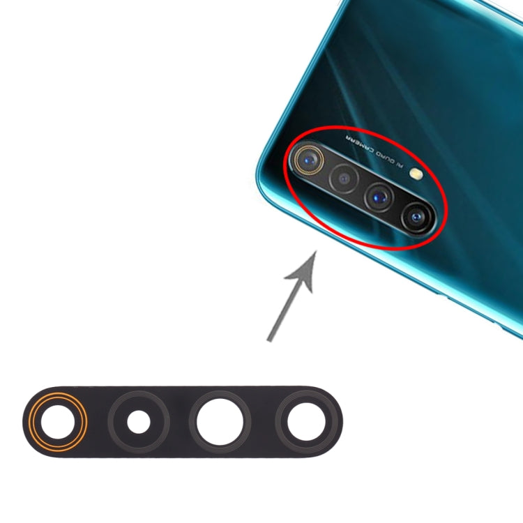 Objectif de caméra arrière pour OPPO Realme X50 5G, 10 pièces, For OPPO Realme X50 5G