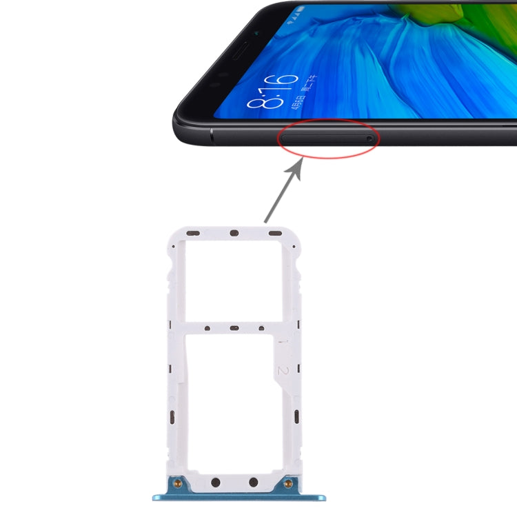 2 Tiroir Carte SIM / Tiroir Carte Micro SD pour Xiaomi Redmi 5 Plus