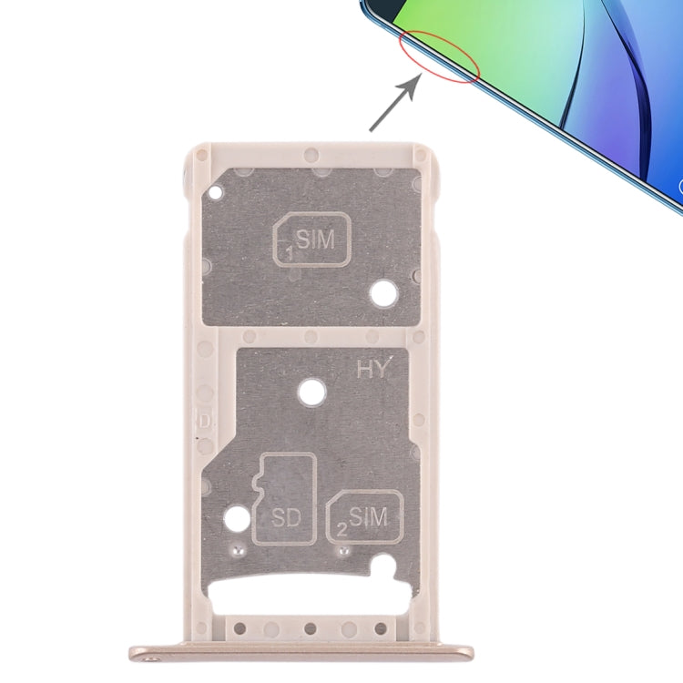 2 Tiroir Carte SIM / Tiroir Carte Micro SD pour Huawei Enjoy 6 / AL10