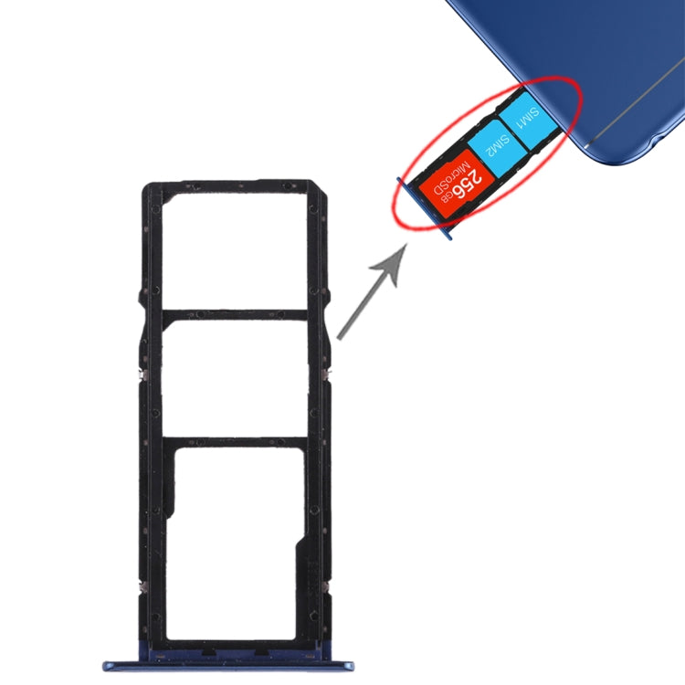 Tiroir Carte SIM + Tiroir Carte SIM + Carte Micro SD pour Huawei Honor 7A, For Honor 7A