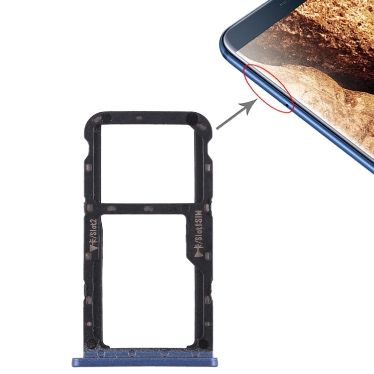 Tiroir Carte SIM + Tiroir Carte SIM / Carte Micro SD pour Huawei Maimang 6