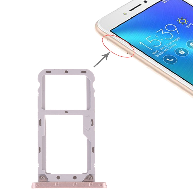 Tiroir Carte SIM + Tiroir Carte SIM / Tiroir Carte Micro SD pour Asus Zenfone Live ZB501KL