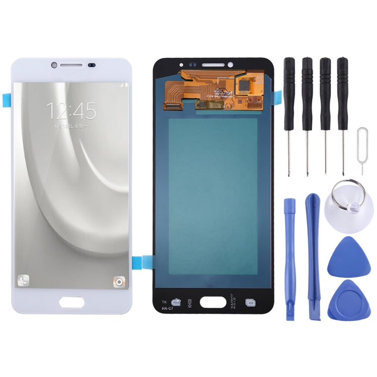 Écran LCD matériel Oled et ensemble complet de numériseur pour Galaxy C7