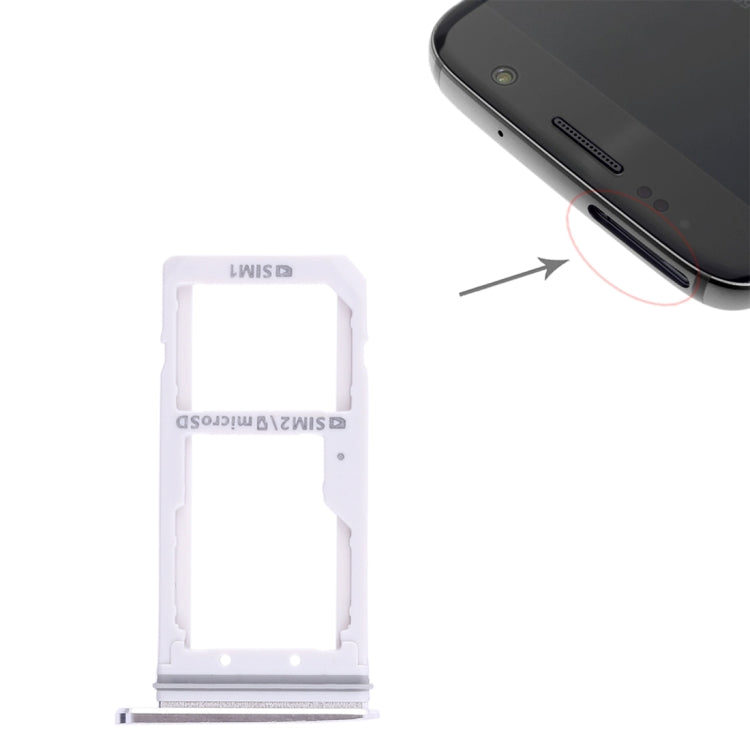 Pour Galaxy S7 2 Plateau de carte SIM / Plateau de carte Micro SD