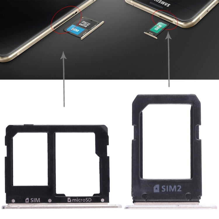 Pour Galaxy A5108 / A7108 2 plateau pour carte SIM + plateau pour carte Micro SD