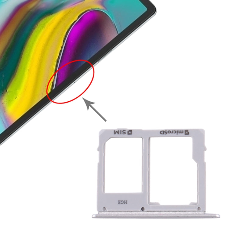 Pour Samsung Galaxy Tab S5e SM-T725 Plateau de carte SIM + Plateau de carte Micro SD