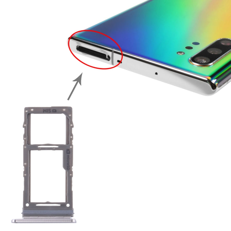 Pour Samsung Galaxy Note10 + plateau de carte SIM/plateau de carte Micro SD