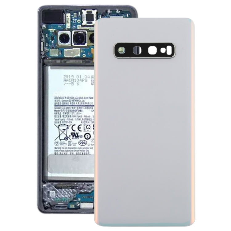 Pour Galaxy S10 + Cache arrière de la batterie avec objectif d'appareil photo